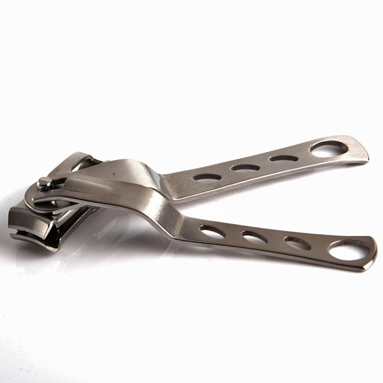 HKM-928147 360-Degree Rotating Stainless Steel Nail Clippers with Long Handle for Comfortable Nail Care