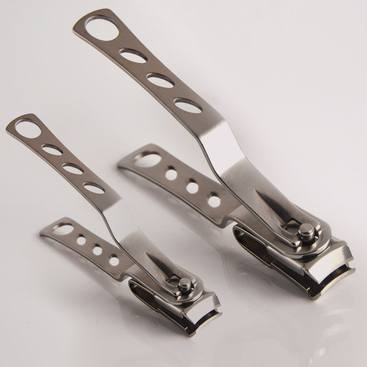 HKM-928147 360-Degree Rotating Stainless Steel Nail Clippers with Long Handle for Comfortable Nail Care