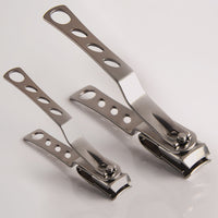 HKM-928147 360-Degree Rotating Stainless Steel Nail Clippers with Long Handle for Comfortable Nail Care