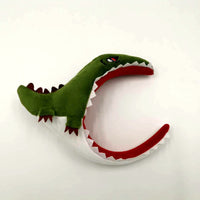 HKM-835539 Dinosaur Shark Plush Headband with Soft Sponge Filling