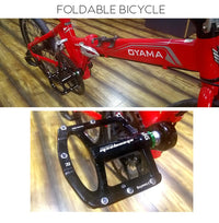 HKM-671315 Lightweight Magnesium Alloy Bicycle Pedals with 3-Bearing System