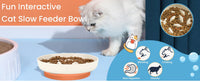 HKM-456403 Whale-Shaped Cat Slow Feeding Bowl with Non-Slip Base for Healthy Eating and Spill Prevention