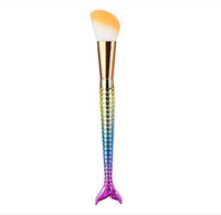 HKM-196627 Mermaid Multicolor Makeup Brush Set for Powder and Eye Shadow Application