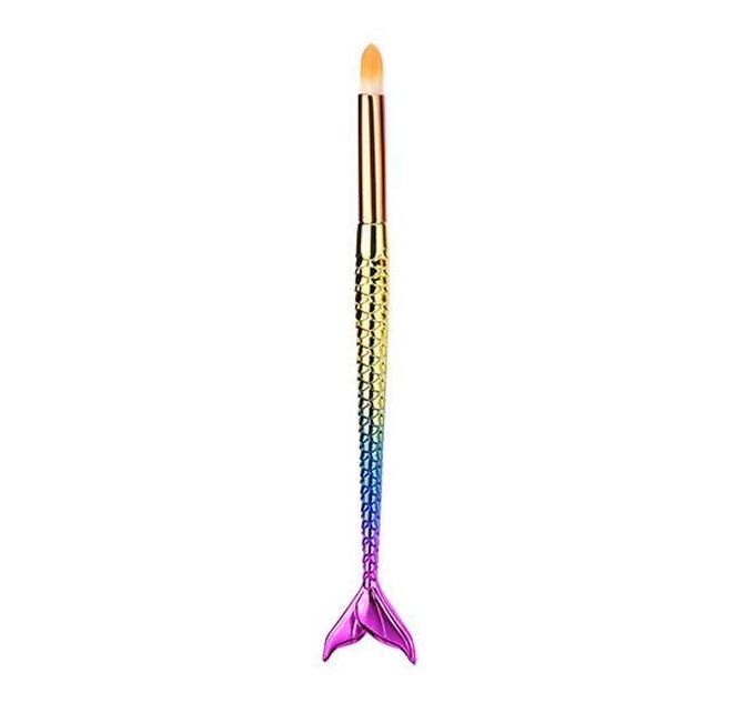 HKM-196627 Mermaid Multicolor Makeup Brush Set for Powder and Eye Shadow Application