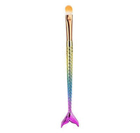 HKM-196627 Mermaid Multicolor Makeup Brush Set for Powder and Eye Shadow Application