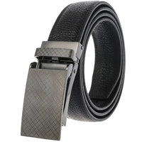 HKM-807507 Men's Leather Belt with Automatic Buckle - Model LY33-2170-5