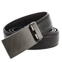 HKM-807507 Men's Leather Belt with Automatic Buckle - Model LY33-2170-5