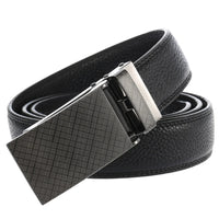 HKM-807507 Men's Leather Belt with Automatic Buckle - Model LY33-2170-5