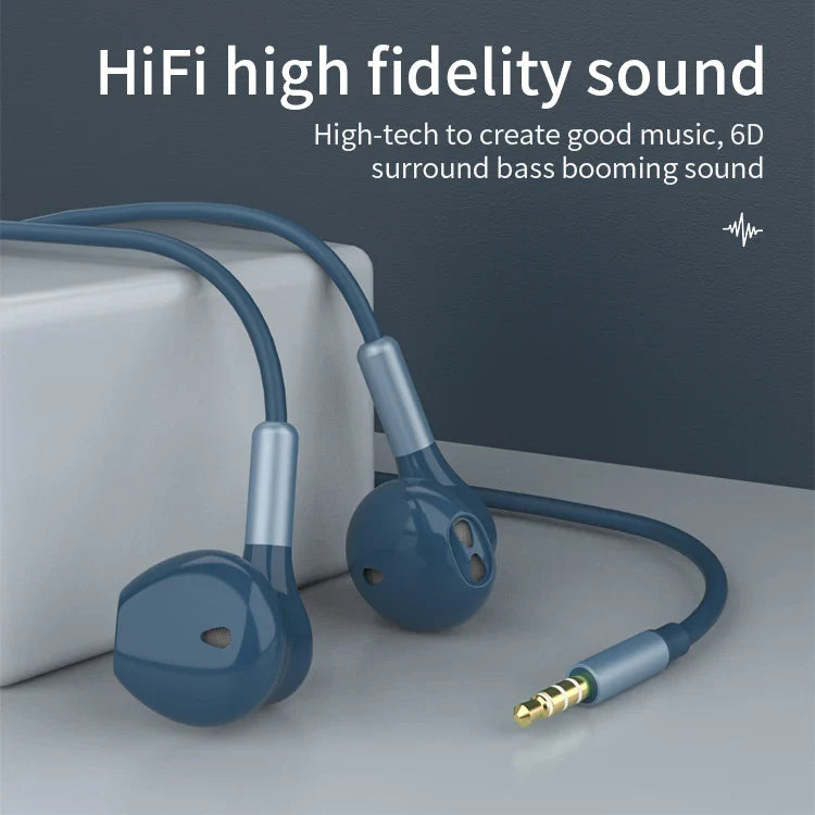 KTX-846163 In-Ear Wired Earbuds with Microphone for iPhone - Ideal for Gaming and Sports