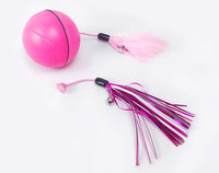 HKM-837139 Cat Laser Exercise Ball with USB Rechargeable Functionality, Irregular Movement for Playful Engagement