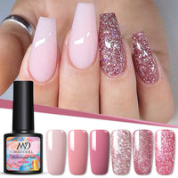 HKM-351827 Rose Gold Series Soak Off Nail Gel Polish - 8ml, 11 Colors, Compatible with UV/LED Lamps