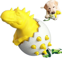 HKM-295059 Durable Rubber Dog Chew Toy with Rope for Aggressive Chewers - Interactive Fetch Tool