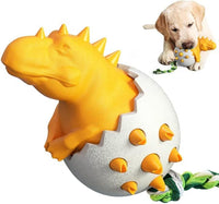 HKM-295059 Durable Rubber Dog Chew Toy with Rope for Aggressive Chewers - Interactive Fetch Tool