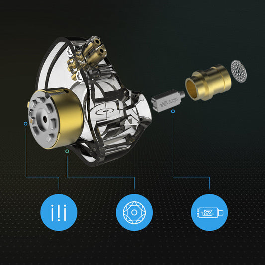 KTX-012627 Heavy Bass Wired In-Ear Headphones with Microphone and HiFi Sound Quality