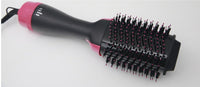HKM-630867 Three-in-One Hot Air Comb for Easy Hair Drying, Curling, and Straightening in Pink, 1000W with 360-Degree Rotating Power Cord