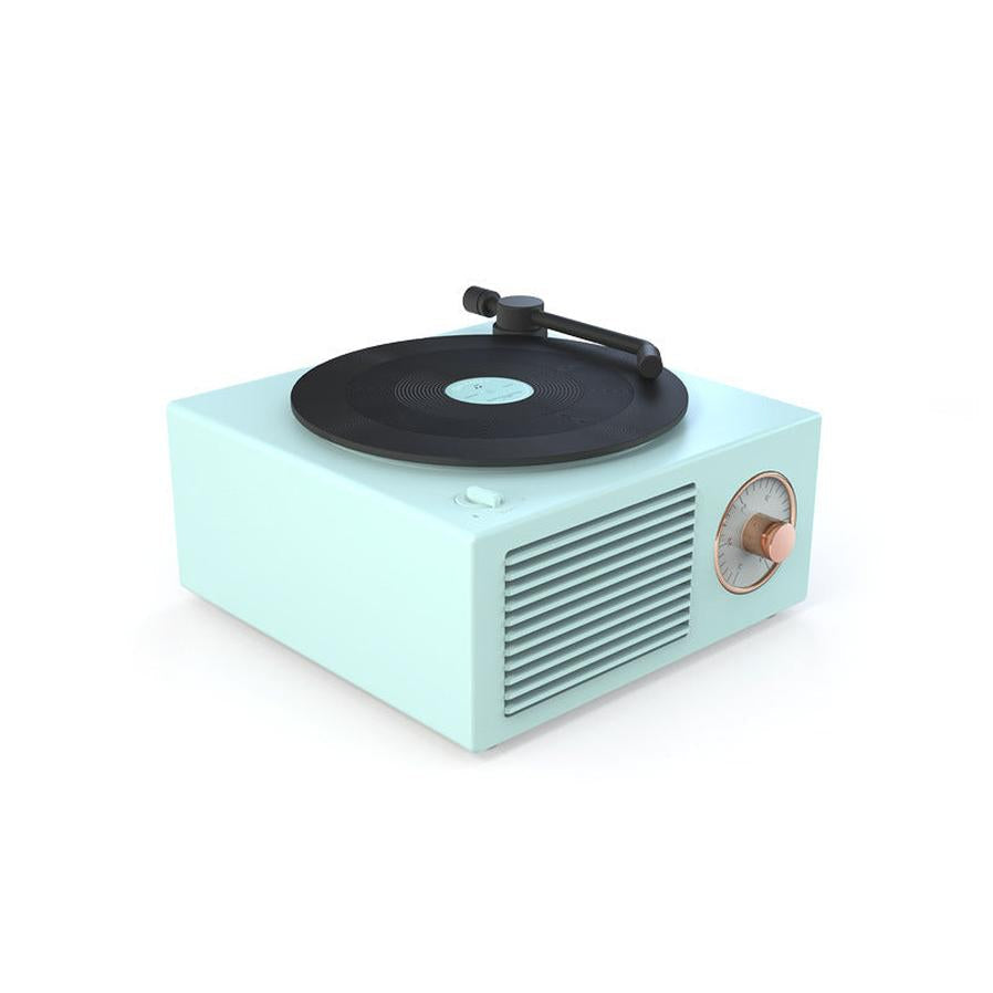 KTX-003731 Bluetooth Vinyl Record Player with Speaker - 5W Output, 1000mAh Battery, 60Hz-15KHz Frequency Range, 10m Bluetooth Range