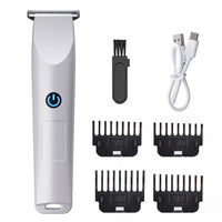 HKM-629203 Rechargeable Men's Electric Beard Trimmer with R-shaped Blade for Safe Shaving