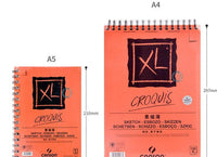 HKM-481747 Acrylic Water Soluble Color Pencil Sketchbook – Spiral Bound, 25 Sheets, Perfect for Drawing and Painting