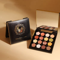 HKM-326547 16-Color Eyeshadow Palette with Matte, Shimmer, and Glitter Finishes