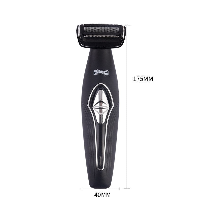 HKM-496979 Washable Electric Razor with Changeable Head, Battery Operated, IPX5 Waterproof Rating, 60-Minute Runtime