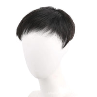HKM-667091 Men's Natural Real Hair Short Wig - Breathable Design for All Skin Tones and Face Shapes