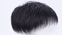 HKM-667091 Men's Natural Real Hair Short Wig - Breathable Design for All Skin Tones and Face Shapes