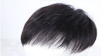 HKM-667091 Men's Natural Real Hair Short Wig - Breathable Design for All Skin Tones and Face Shapes
