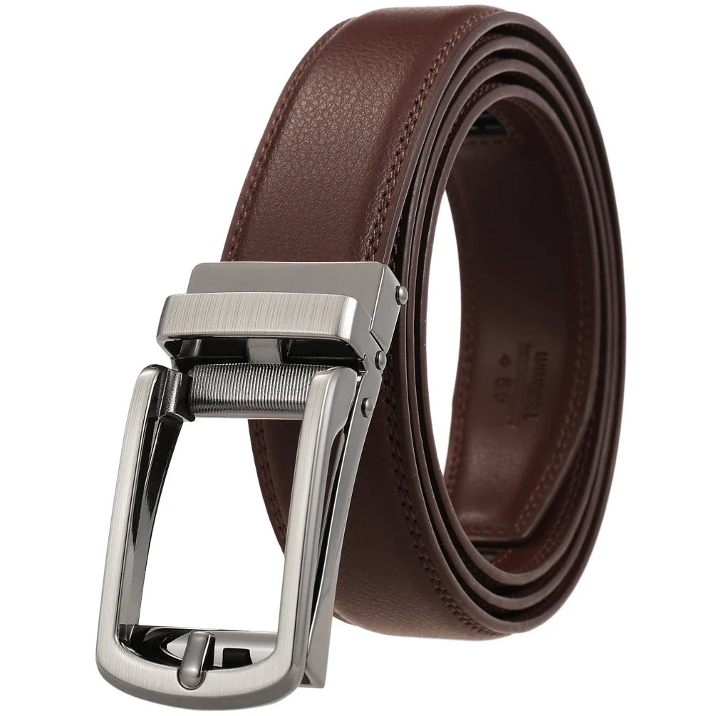HKM-444755 Men's Leather Belt 3.0cm Width - Stylish and Durable Design