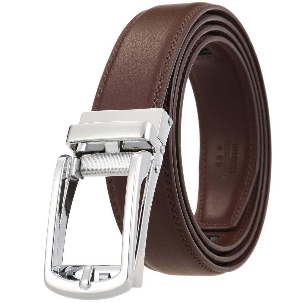 HKM-444755 Men's Leather Belt 3.0cm Width - Stylish and Durable Design