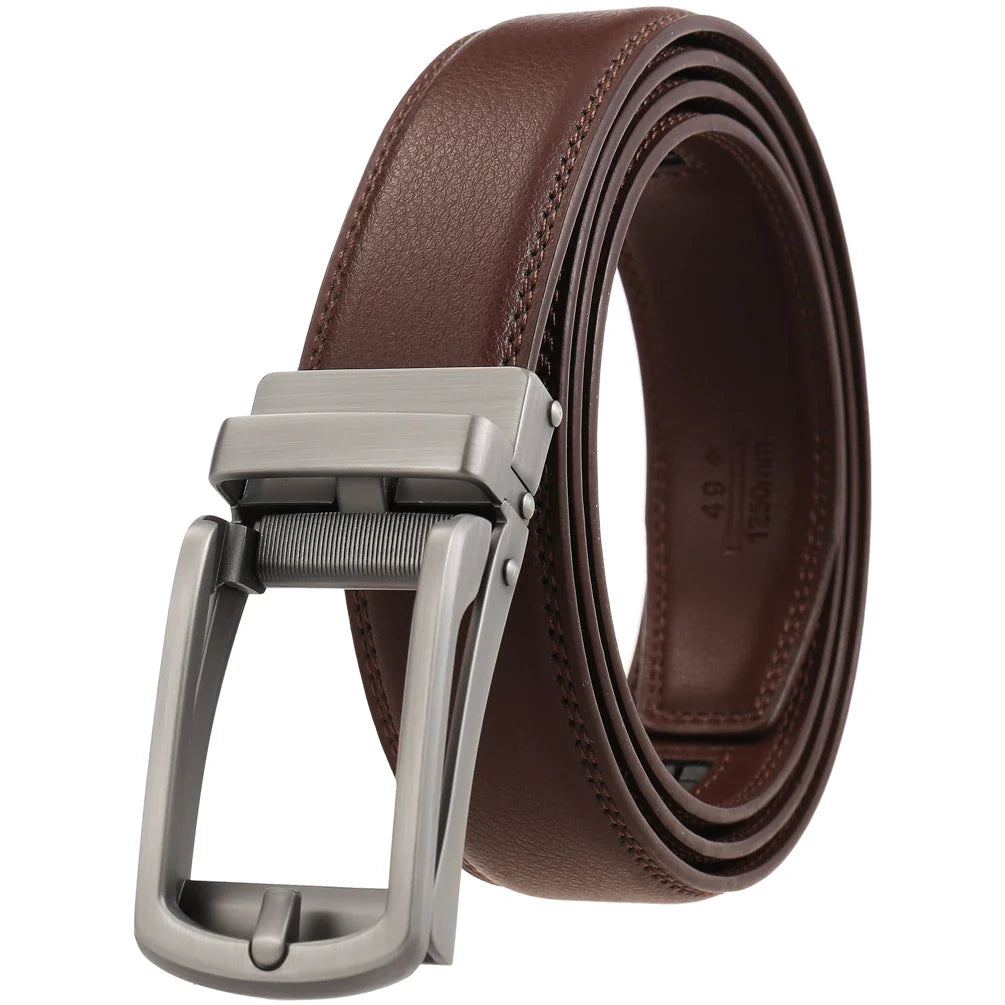 HKM-444755 Men's Leather Belt 3.0cm Width - Stylish and Durable Design