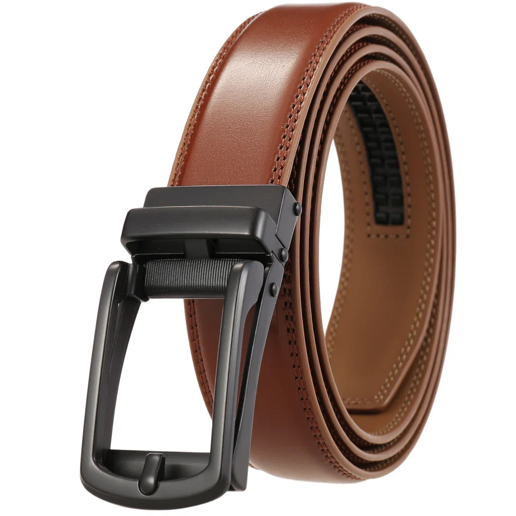 HKM-444755 Men's Leather Belt 3.0cm Width - Stylish and Durable Design