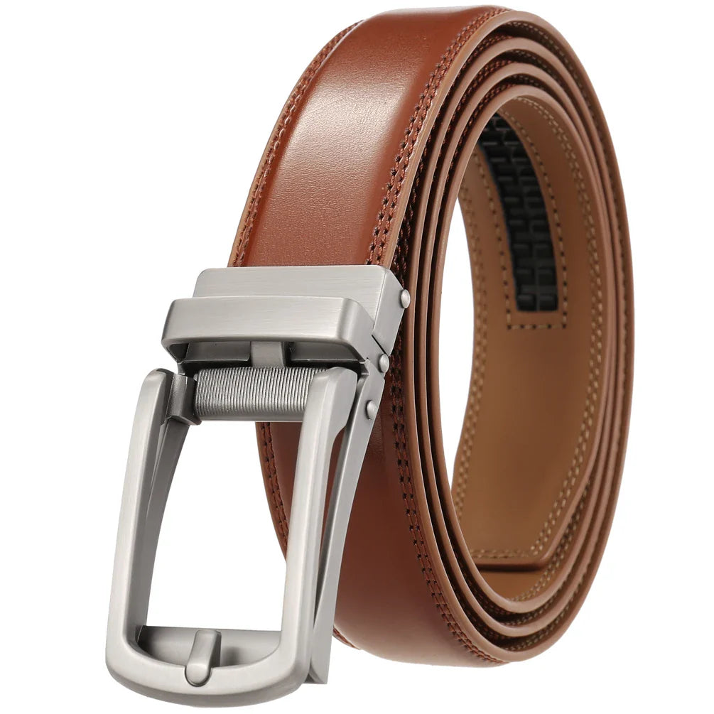 HKM-444755 Men's Leather Belt 3.0cm Width - Stylish and Durable Design