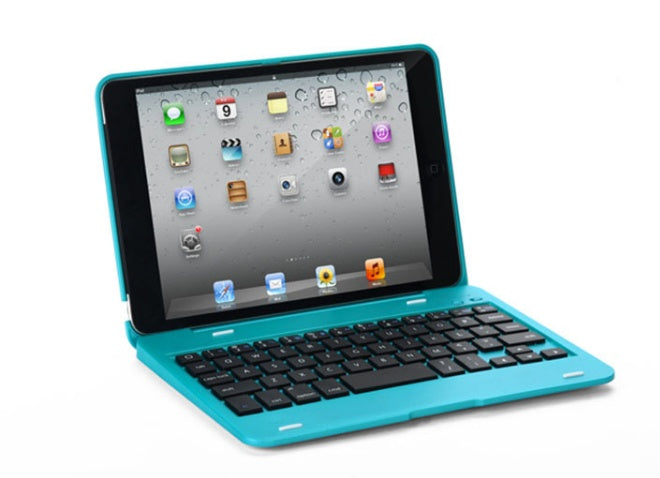 KTX-823123 Aluminum Keyboard Case with Rotating Stand for iPad Mini - Bluetooth Compatible