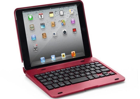 KTX-823123 Aluminum Keyboard Case with Rotating Stand for iPad Mini - Bluetooth Compatible