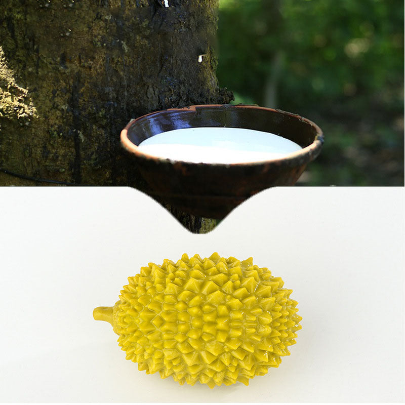 HKM-259987 Durian-Shaped Chewing Toy for Dogs - Squeaky Tooth Cleaning and Training Toy for Small and Medium Breeds