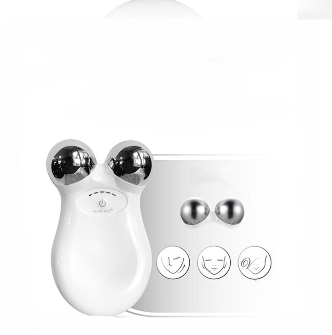 HKM-759635 Microcurrent Facial Lifting Device for Skin Rejuvenation and Firming, Model HS-858, Rechargeable with Massage Oil Included