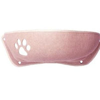 HKM-677715 Crescent-Shaped Cat Litter Box with Suction Cups and Velvet Pad for All Seasons