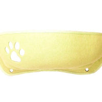 HKM-677715 Crescent-Shaped Cat Litter Box with Suction Cups and Velvet Pad for All Seasons