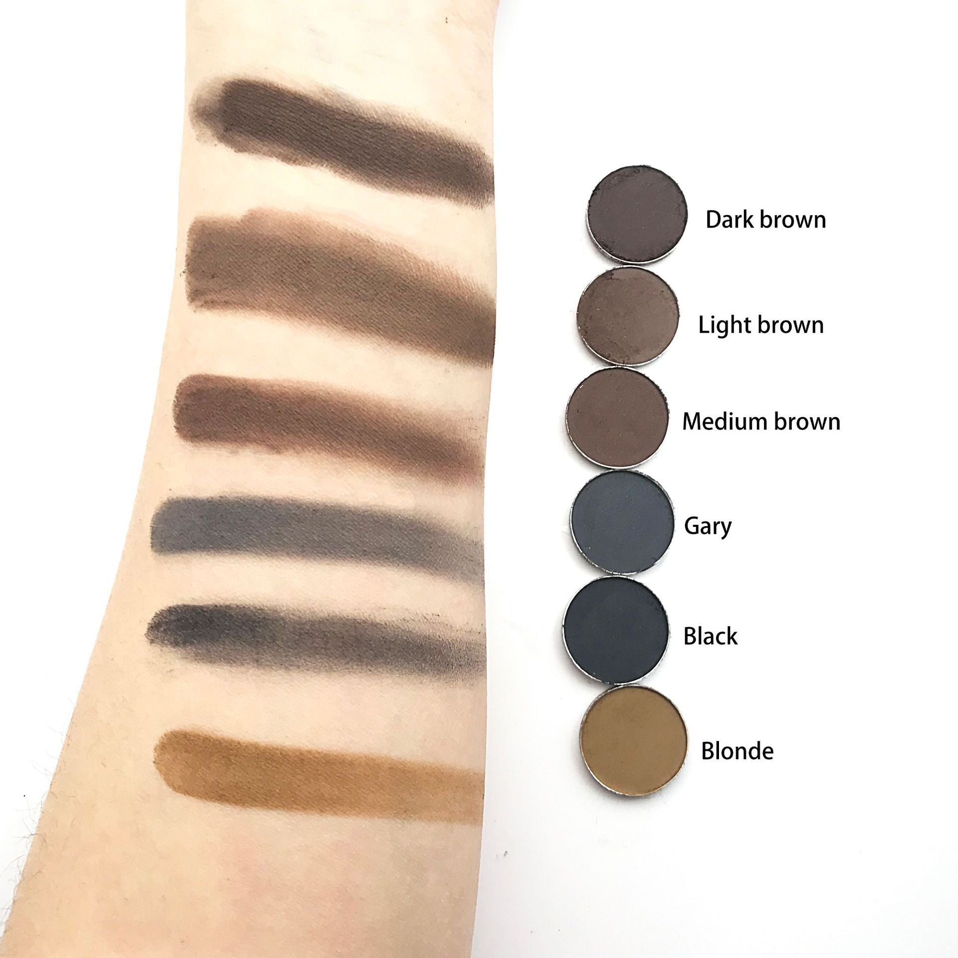 HKM-734419 Multicolor Hairline Shadow Fill for Natural Eyebrow Enhancement - Light Brown, 1G
