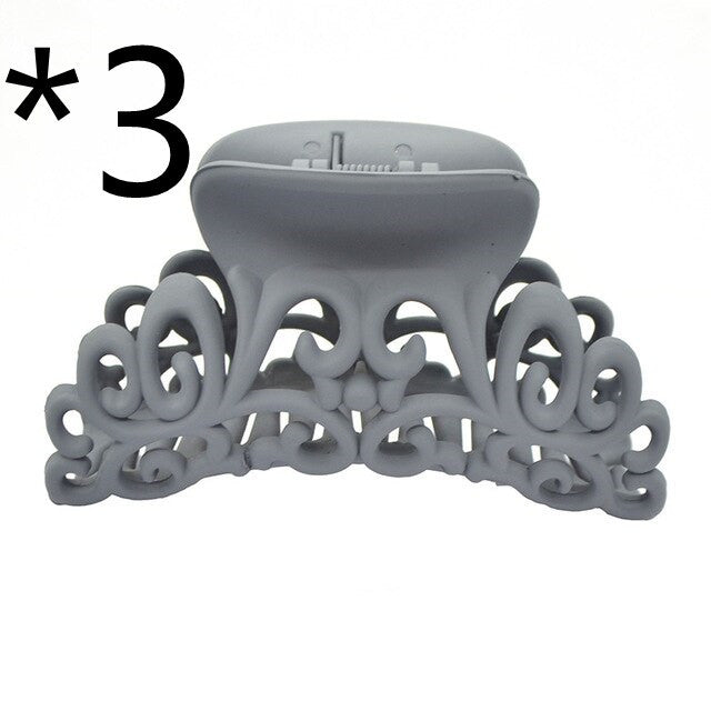 HKM-781203 Plastic Hair Claw Clip - 9.4 x 5.5 cm, Versatile and Stylish Hair Accessory