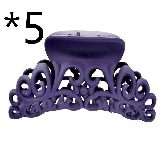 HKM-781203 Plastic Hair Claw Clip - 9.4 x 5.5 cm, Versatile and Stylish Hair Accessory