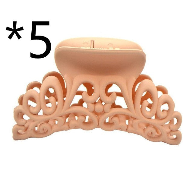 HKM-781203 Plastic Hair Claw Clip - 9.4 x 5.5 cm, Versatile and Stylish Hair Accessory