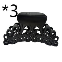 HKM-781203 Plastic Hair Claw Clip - 9.4 x 5.5 cm, Versatile and Stylish Hair Accessory