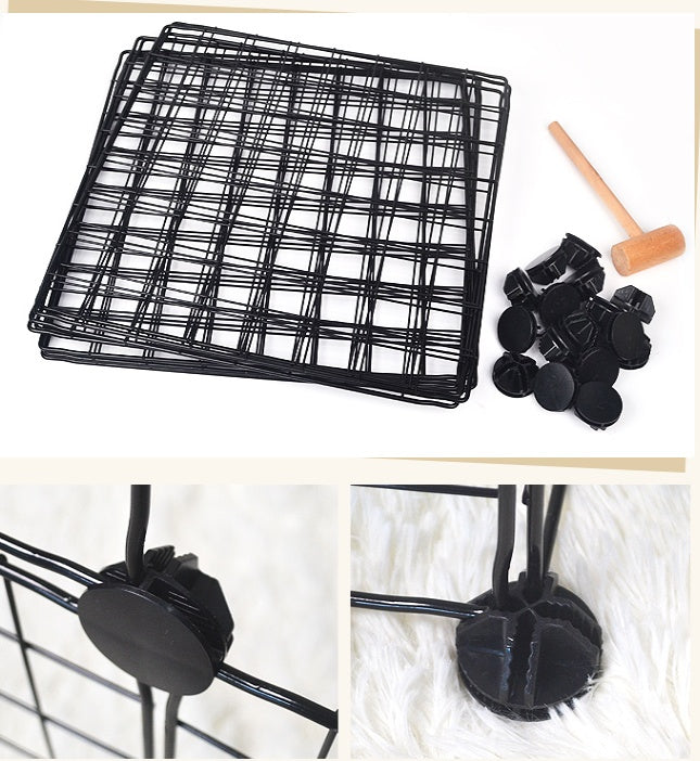 HKM-615955 Eco-Friendly Metal Pet Fence for Secure Outdoor Play areas
