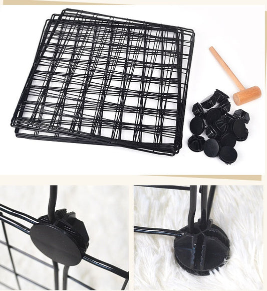 HKM-615955 Eco-Friendly Metal Pet Fence for Secure Outdoor Play areas