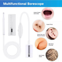 HKM-692947 Ultra-Small HD Borescope Ear Cleaner with Adjustable LED and Multifunctional Earwax Removal Tools