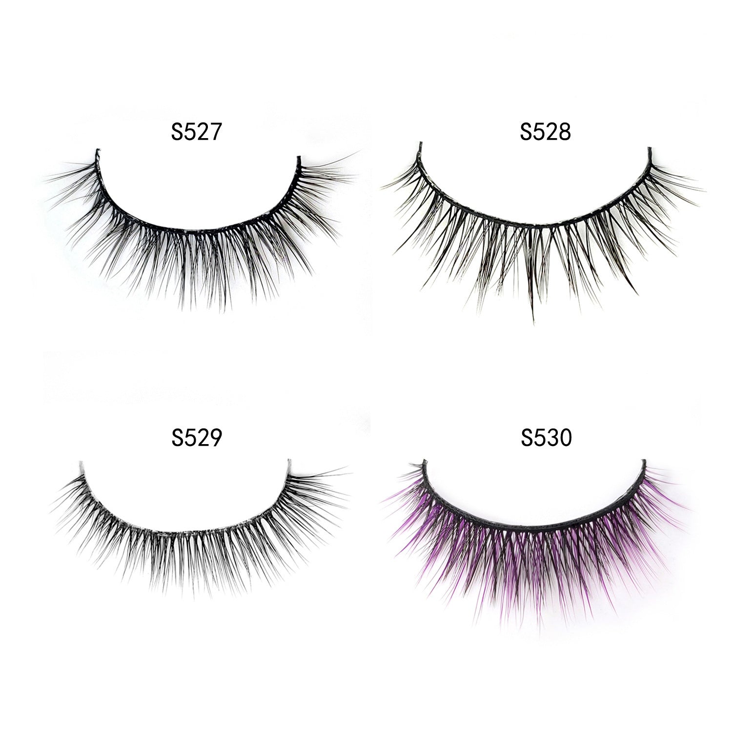 HKM-206995 Instant-Setting Waterproof False Eyelashes - Easy Application with No Glue Required