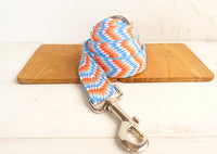HKM-949779 Portable Dog Running Leash Set - Adjustable Rope in Orange and Blue, Available in Multiple Sizes