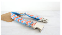 HKM-949779 Portable Dog Running Leash Set - Adjustable Rope in Orange and Blue, Available in Multiple Sizes