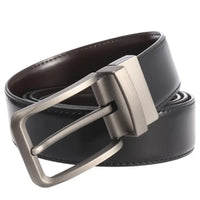 HKM-787091 Men's Two-Layer Cowhide Perforated Casual Trouser Belt